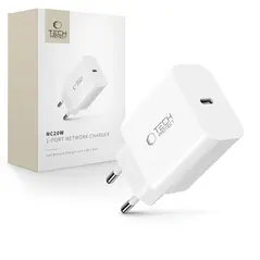 Tech-Protect NC20W 1-port USB-C Network Charger PD20W White
