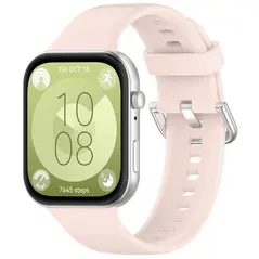 Bizon Strap Watch Silicone Pro Huawei Watch Fit 3 light rose