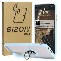 Bizon Case Hybrid Ring Oppo A60 4G smoky with a light blue frame
