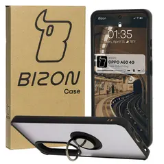 Bizon Case Hybrid Ring Oppo A60 4G smoky with a black frame