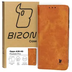 Bizon Case Pocket Pro Oppo A38 4G brown