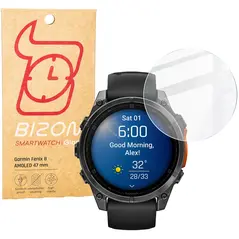 Bizon Glass Watch Clear Garmin Fenix 8 AMOLED 47 mm