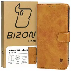Bizon Case Pocket Apple iPhone 13 Pro Max brown