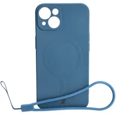 Bizon Case Silicone Magnetic Apple iPhone 13 navy blue