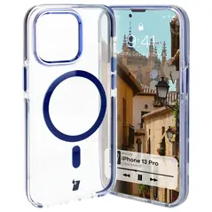 Bizon Case Marco Apple iPhone 13 Pro clear with blue frame