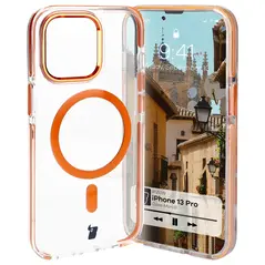Bizon Case Marco Apple iPhone 13 Pro clear with orange frame