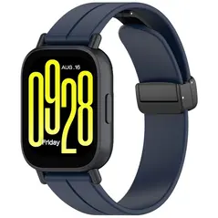 Bizon Strap Watch Silicone 22 mm navy blue