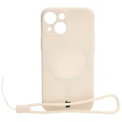 Bizon Case Silicone MagSafe Sq Apple iPhone 13 Mini beige