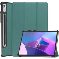 Bizon Case Tab Croc Lenovo Xiaoxin Pad Pro 2022 / P11 Pro Gen 2 dark green