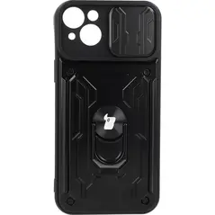 Bizon Case Camshield Card Slot Ring Apple iPhone 14 Plus black