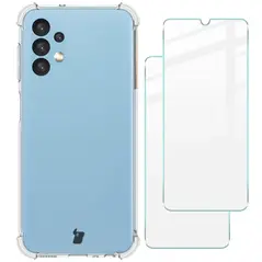 Bizon Case Clear Pack case + 2x screen glass Samsung Galaxy A13 4G clear