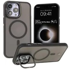 Bizon Case Eclipse Apple iPhone 14 Pro Max smoky with a black frame