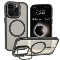 Bizon Case Eclipse Apple iPhone 14 Pro smoky with a black frame