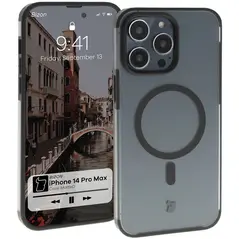 Bizon Case MatteO Apple iPhone 14 Pro Max transparent with black frame