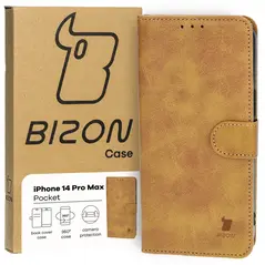 Bizon Case Pocket Apple iPhone 14 Pro Max brown
