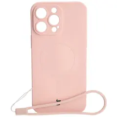 Bizon Case Silicone Magnetic Apple iPhone 14 Pro Max light pink