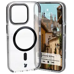 Bizon Case Marco Apple iPhone 14 Pro clear with black frame