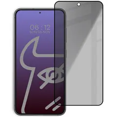 Bizon Glass Edge Shadow Samsung Galaxy S23 tinted with a black frame