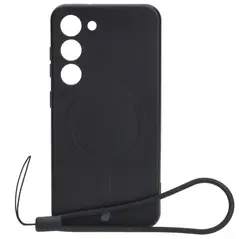 Bizon Case Silicone Magnetic Samsung Galaxy S23 black