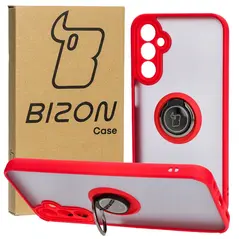 Bizon Case Hybrid Ring Samsung Galaxy A24 4G smoky with a red frame