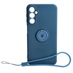 Bizon Case Silicone Ring Sq Samsung Galaxy A24 navy blue