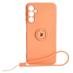 Bizon Case Silicone Ring Sq Samsung Galaxy A24 orange