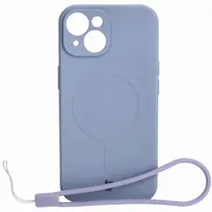 Bizon Case Silicone Magnetic Apple iPhone 15 grey