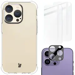 Bizon Case Clear Pack Apple iPhone 15 Pro clear