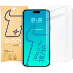 Bizon Glass Clear 2 Apple iPhone 15 / 15 Pro / 16