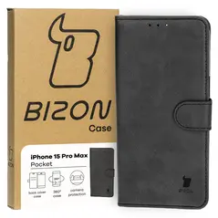 Bizon Case Pocket Apple iPhone 15 Pro Max black