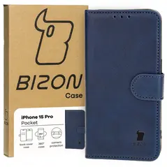 Bizon Case Pocket Apple iPhone 15 Pro navy blue