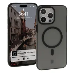 Bizon Case MatteO Apple iPhone 15 transparent with black frame