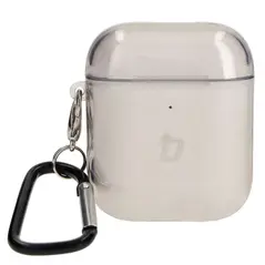 Bizon Case Headphone Clear Airpods 1/2 clear-black