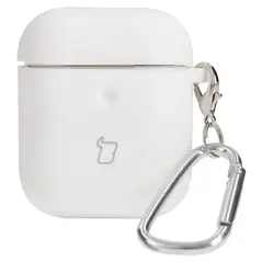 Bizon Case Headphone Silicone AirPods 1/2 white