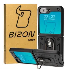 Bizon Case Shield Ring Samsung Galaxy Z Flip5 black