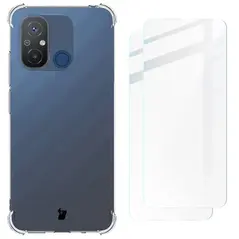 Bizon Case Clear Pack case + 2x screen glass Xiaomi Redmi 12C clear