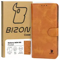 Bizon Case Pocket Samsung Galaxy M34 5G brown