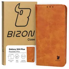 Bizon Case Pocket Pro Samsung Galaxy S24 Plus brown