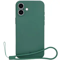 Bizon Case Silicone Magnetic Apple iPhone 16 Plus dark green