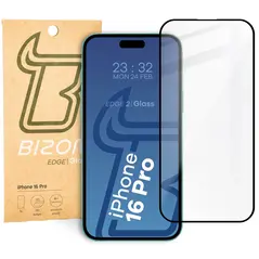 Bizon Glass Edge 2 Apple iPhone 16 Pro black