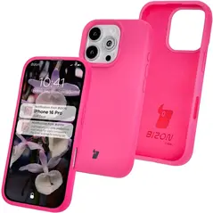 Bizon Soft Case Apple iPhone 16 Pro fuchsia