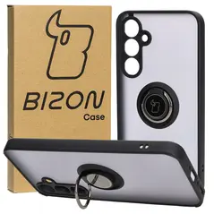 Bizon Case Hybrid Ring Samsung Galaxy A35 5G smoky with a black frame