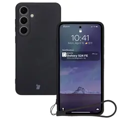 Bizon Case Silicone Magnetic Sq Samsung Galaxy S24 FE black