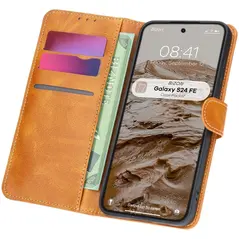 Bizon Case Pocket Samsung Galaxy S24 FE brown