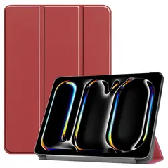 Bizon Case Tab Croc Apple iPad Pro 11" 5 gen. 2024 burgundowe