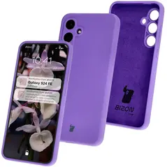 Bizon Soft Case Samsung Galaxy S24 FE purple