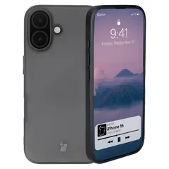 Bizon Case Angelo Apple iPhone 16 smoky with a black frame