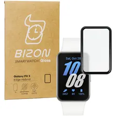 Bizon Glass Watch Edge Hybrid Samsung Galaxy Fit 3 black