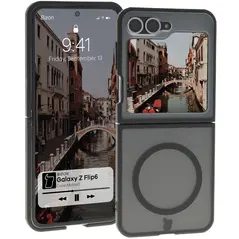 Bizon Case MatteO Samsung Galaxy Z Flip6 transparent with black frame