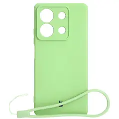 Bizon Case Silicone Sq Xiaomi Redmi Note 13 5G light green